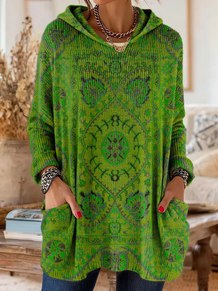 Aimee - Cozy Hooded Knit Sweater