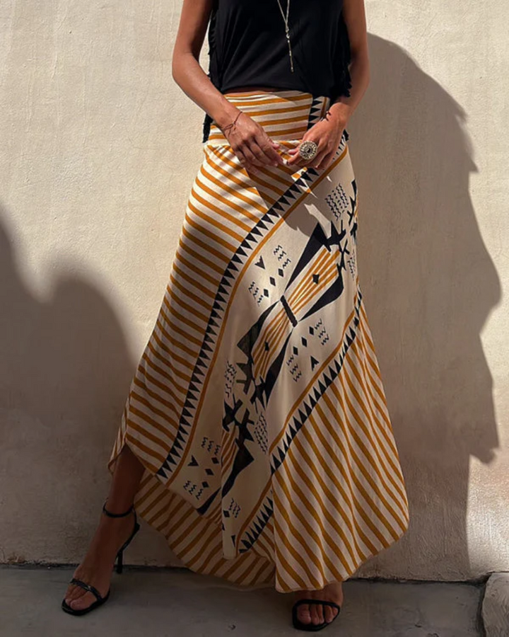 JUPE BOHO LONGUE EN THON