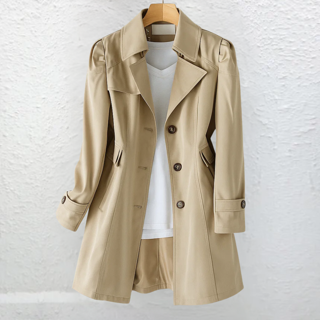 Veyressa™ | Trench-coat vintage élégante et intemporelle