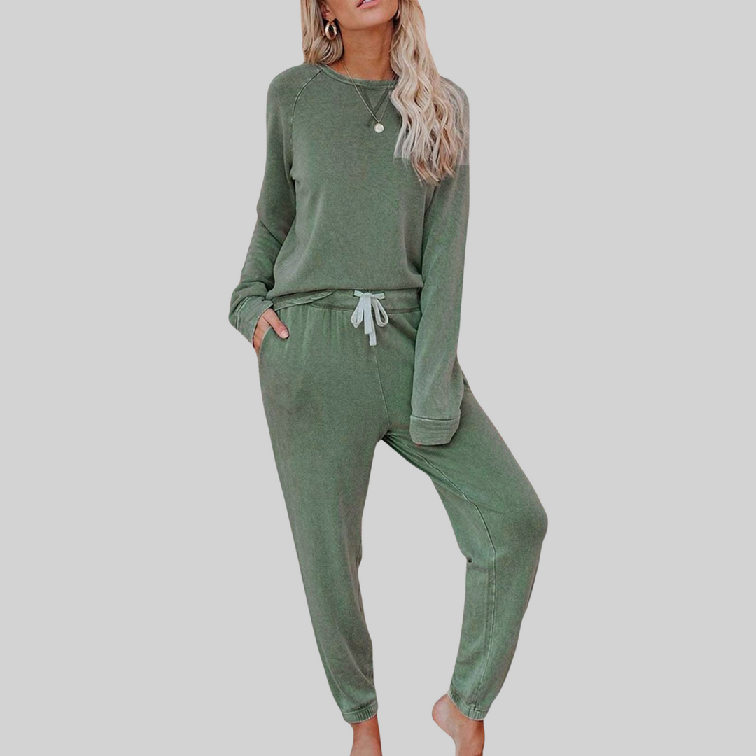 JOCELY™ – Ensemble Décontracté Manches Longues & Pantalon Jogging