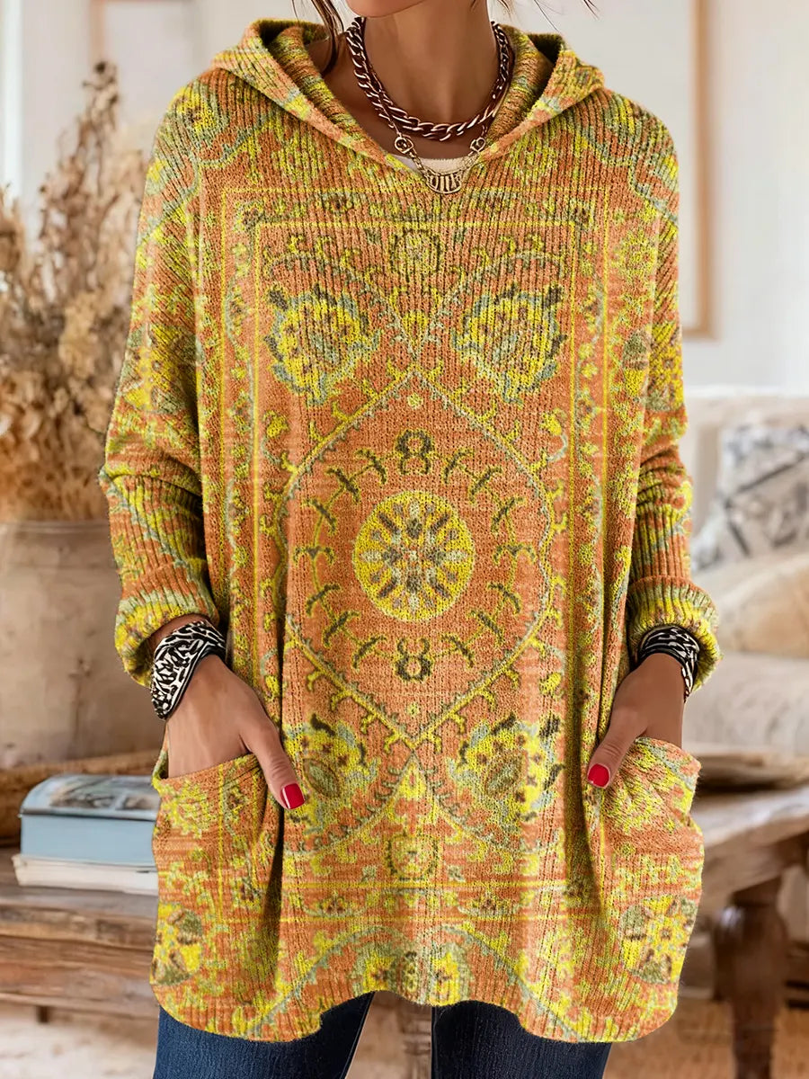 Aimee - Cozy Hooded Knit Sweater