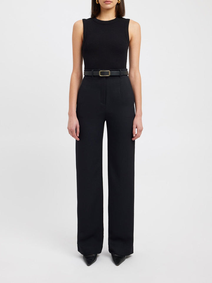 Pantalons Large à Taille Haute | Mélange de Polyester | Prêts pour le Bureau
