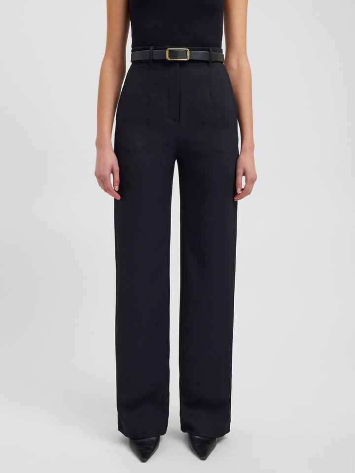 Pantalons Large à Taille Haute | Mélange de Polyester | Prêts pour le Bureau
