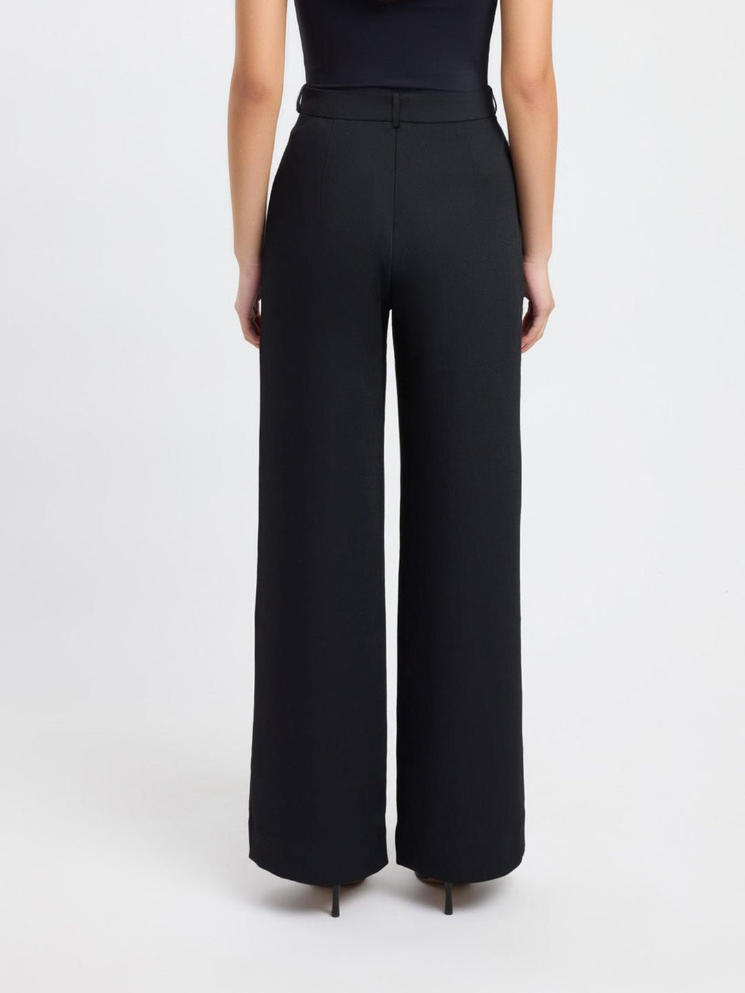 Pantalons Large à Taille Haute | Mélange de Polyester | Prêts pour le Bureau