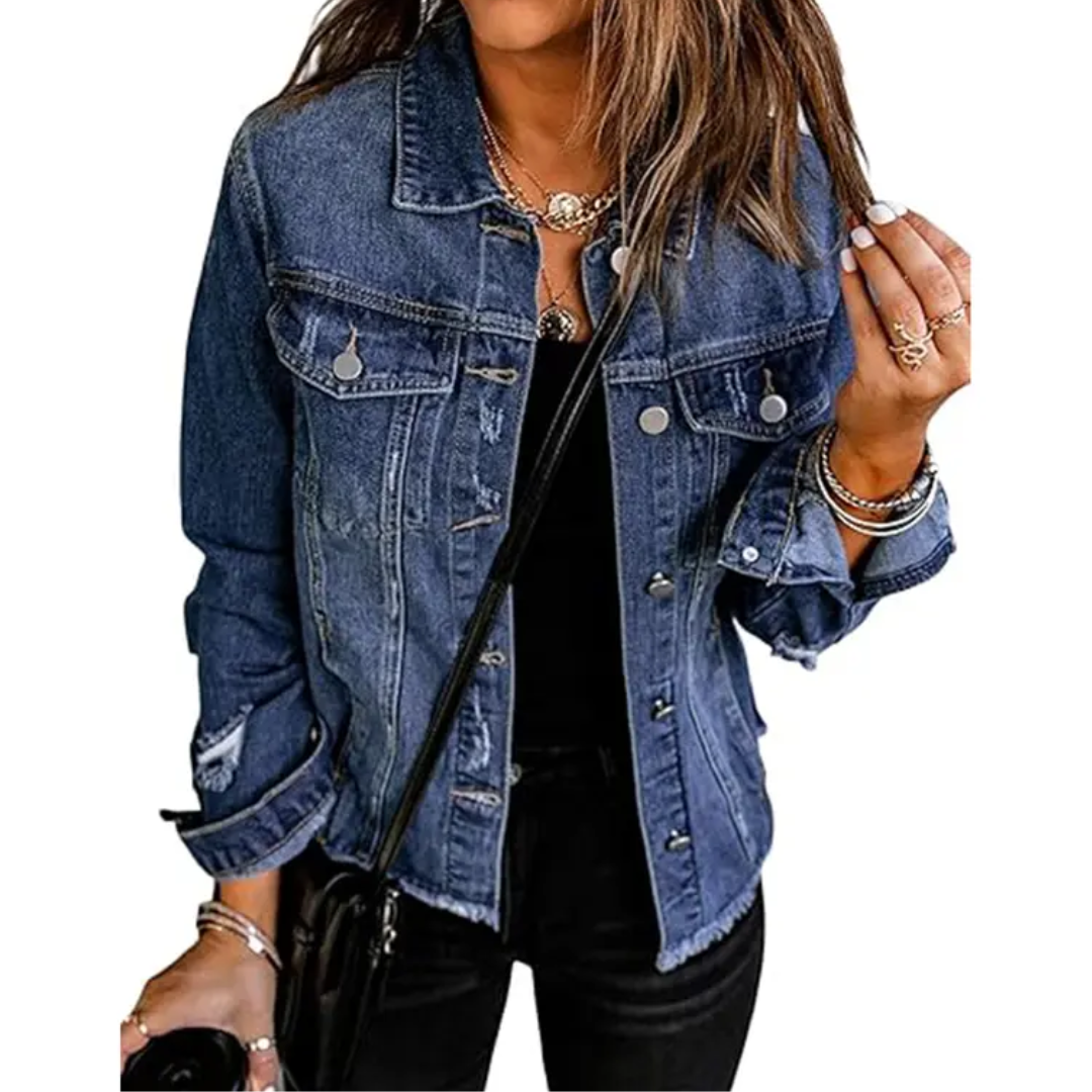 DENIM™ – Veste en Jean Décontractée – Confort & Élégance au Quotidien