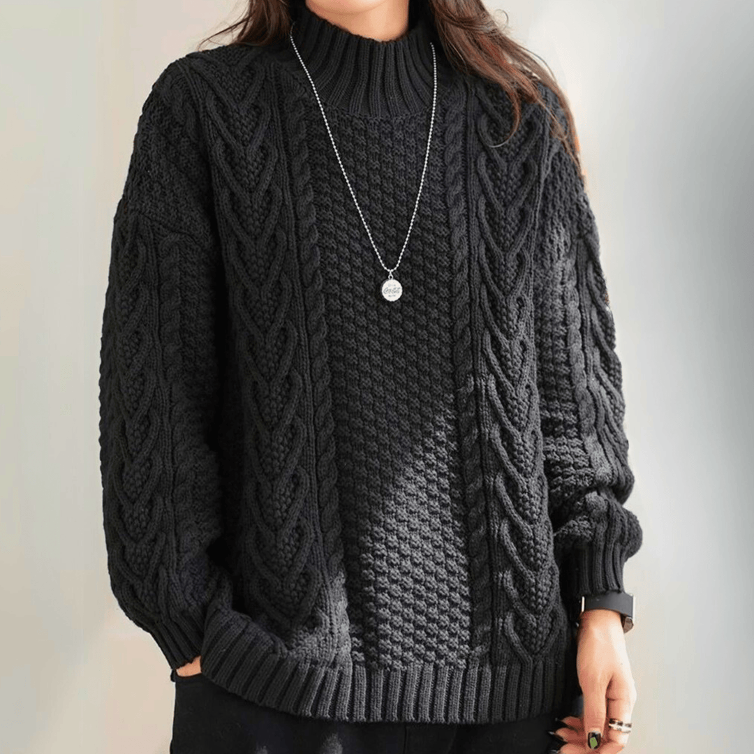 MADELEINE™ | Pull Tricoté à Mailles Torsadées