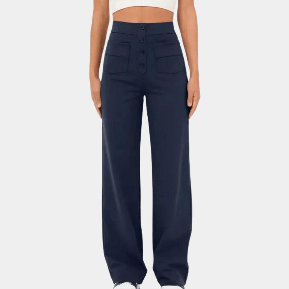 Pantalons à taille haute et jambes larges | Tendance et Confortables | Tissu Doux | Décontracté et Streetwear