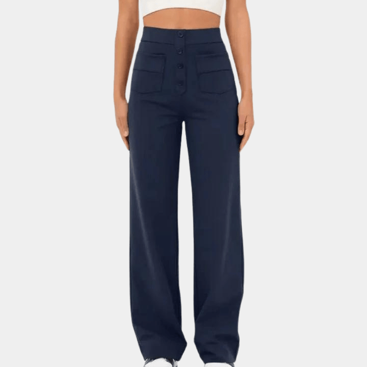 Pantalons à taille haute et jambes larges | Tendance et Confortables | Tissu Doux | Décontracté et Streetwear