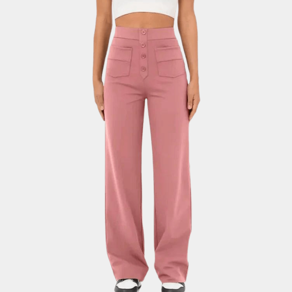Pantalons à taille haute et jambes larges | Tendance et Confortables | Tissu Doux | Décontracté et Streetwear