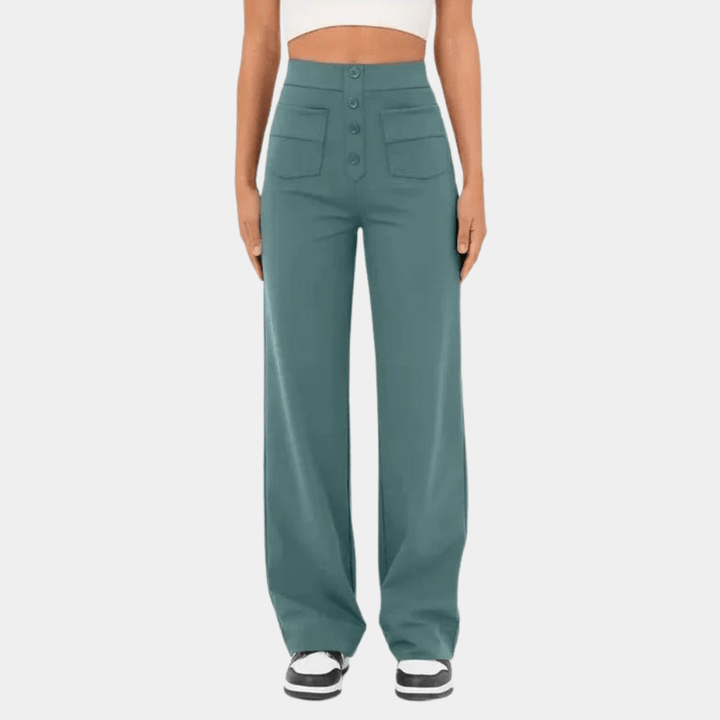 Pantalons à taille haute et jambes larges | Tendance et Confortables | Tissu Doux | Décontracté et Streetwear