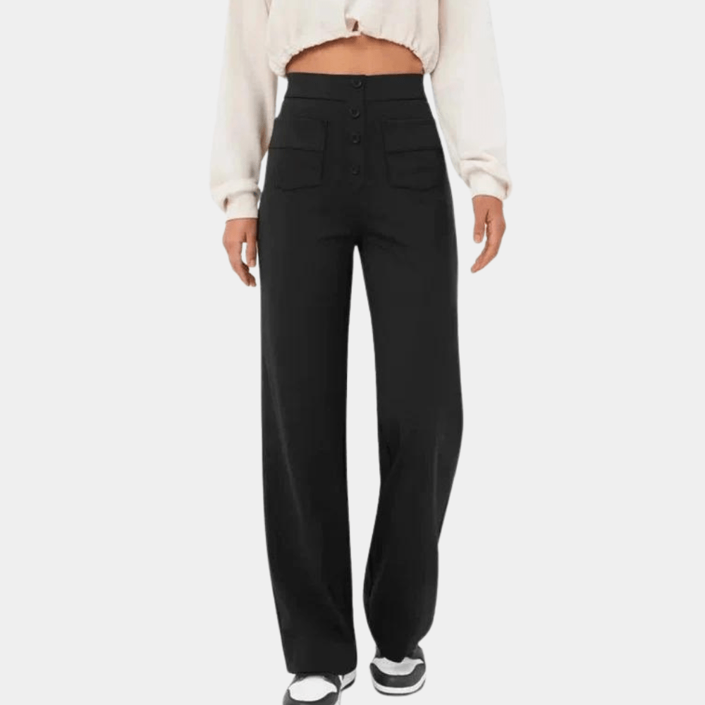 Pantalons à taille haute et jambes larges | Tendance et Confortables | Tissu Doux | Décontracté et Streetwear