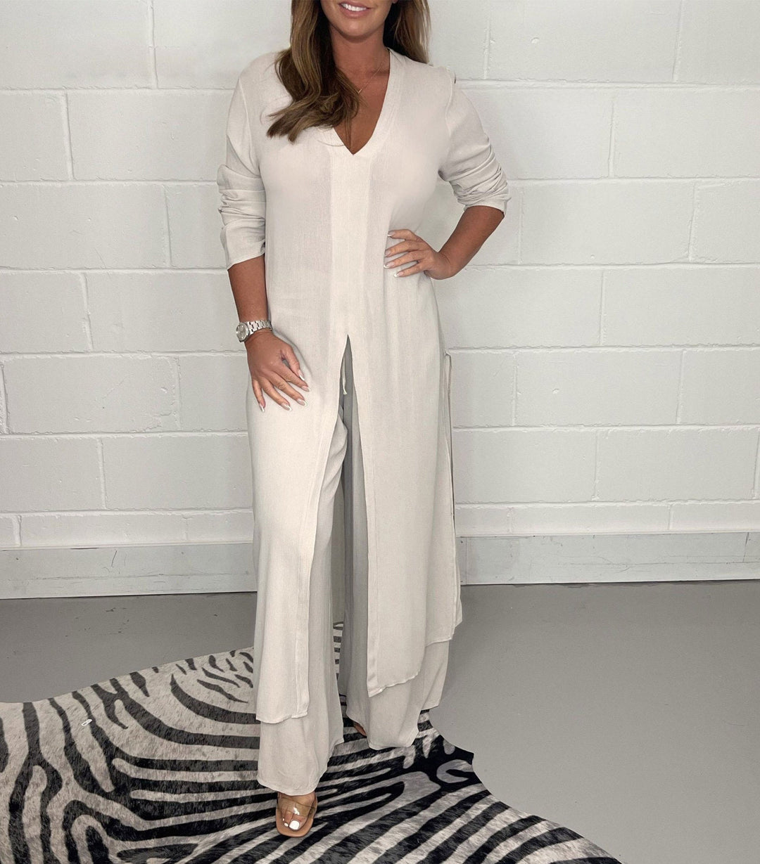 Ensemble Comfy Cherly™ en Deux Pièces | Blouse Fluide et Pantalon Large