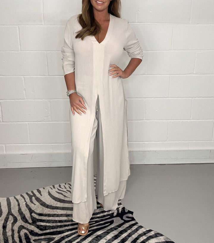 Ensemble Comfy Cherly™ en Deux Pièces | Blouse Fluide et Pantalon Large