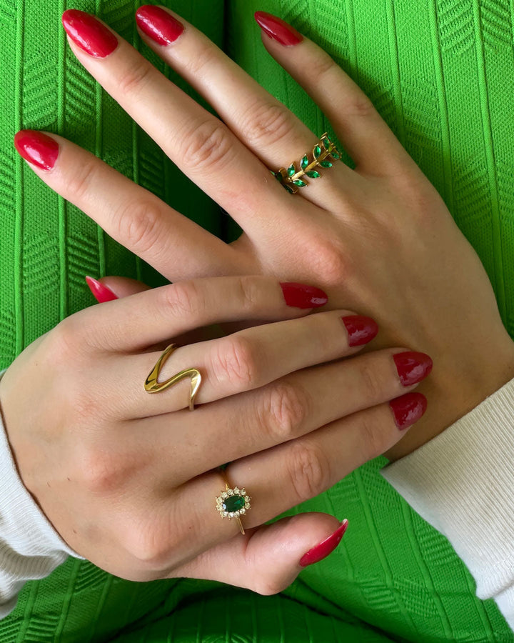 Amaryelle | Green Zirconia Ring