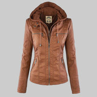 Callista | Ladies Hooded Moto Jacket