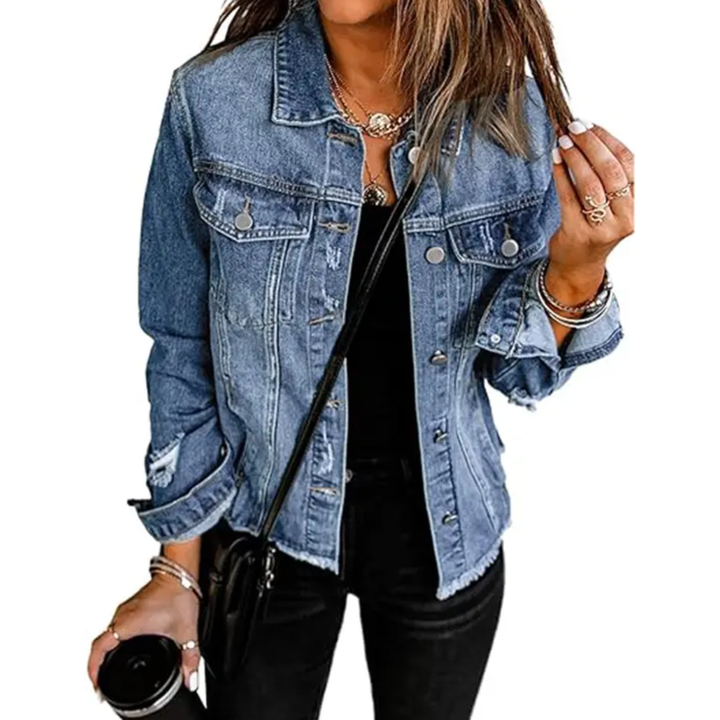 DENIM™ – Veste en Jean Décontractée – Confort & Élégance au Quotidien