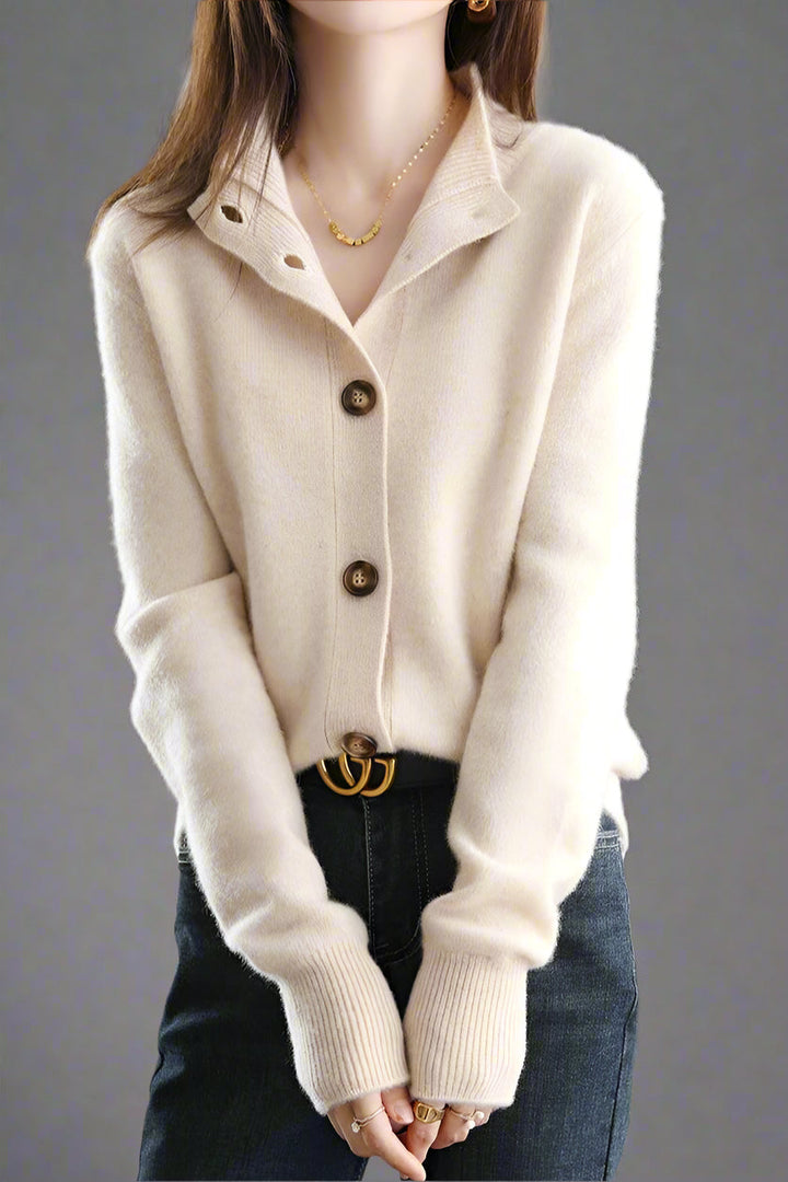 Valenza™ | Cardigan Élégant en Maille Douce