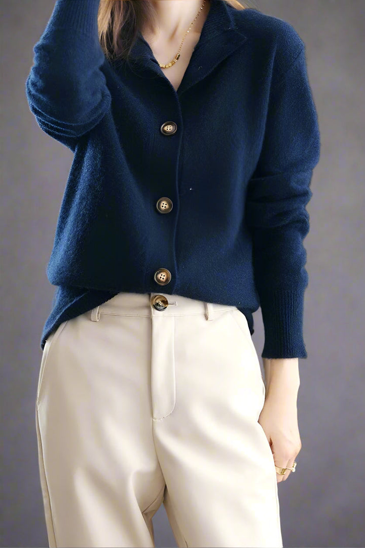 Valenza™ | Cardigan Élégant en Maille Douce