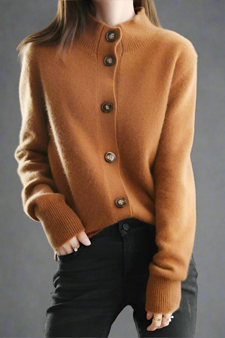 Valenza™ | Cardigan Élégant en Maille Douce