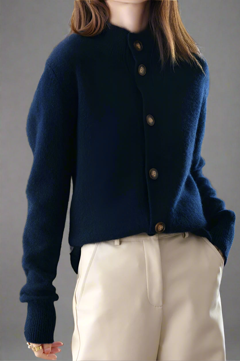Valenza™ | Cardigan Élégant en Maille Douce