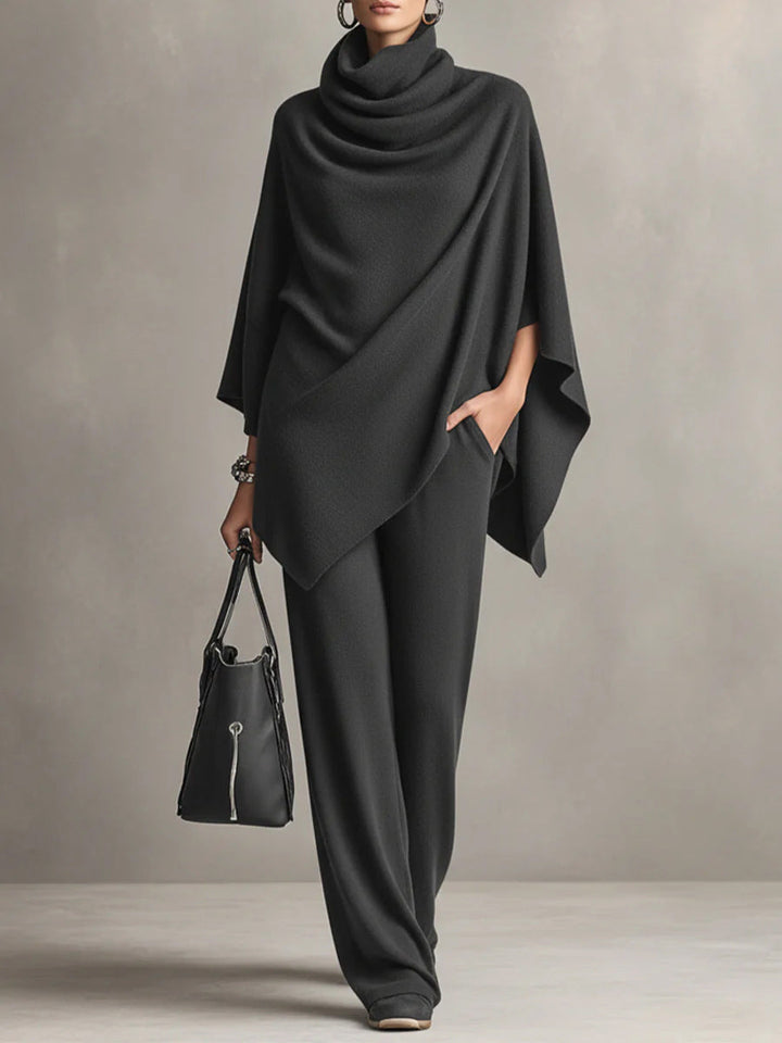 SERAPHINE™ | Ensemble Élégant Deux Pièces à Drapé