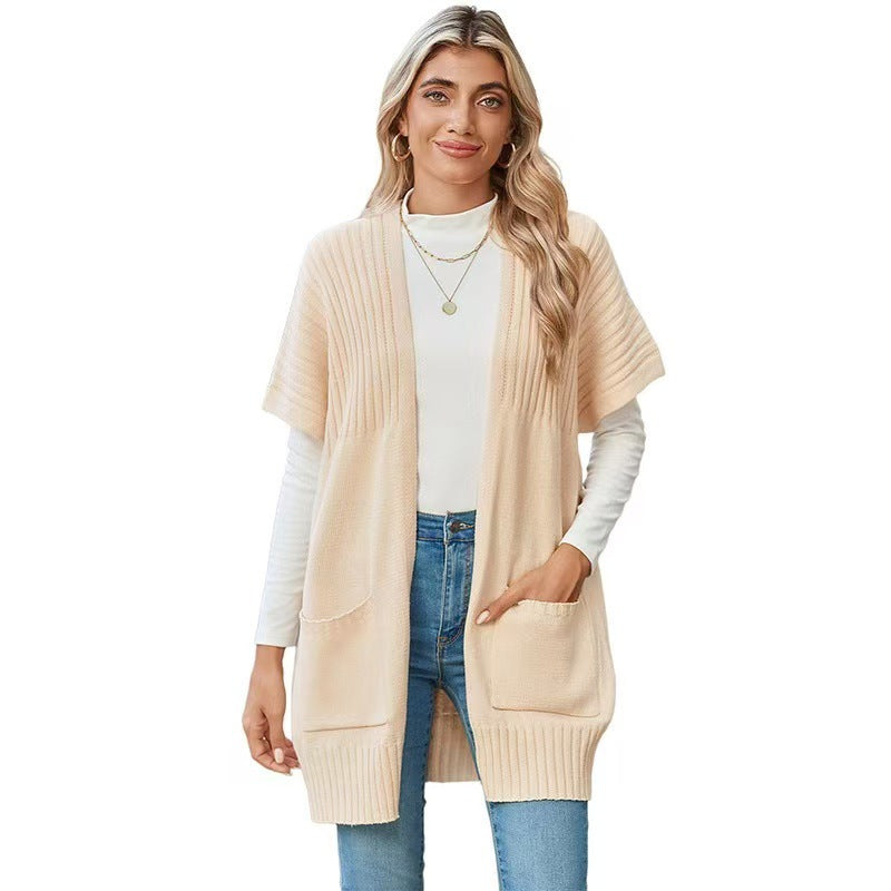 CASSAVA™ – Cardigan Léger en Maille Ouvert sur le Devant