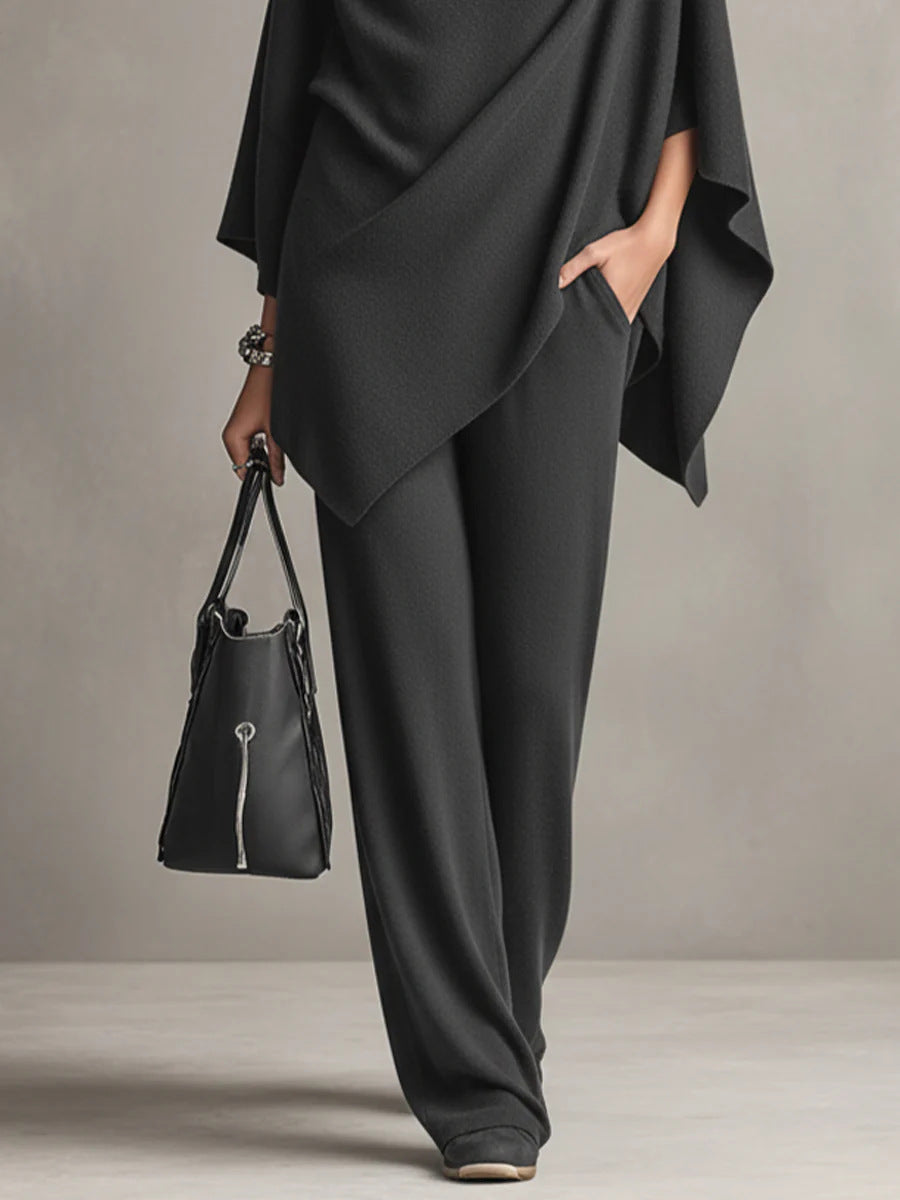 SERAPHINE™ | Ensemble Élégant Deux Pièces à Drapé