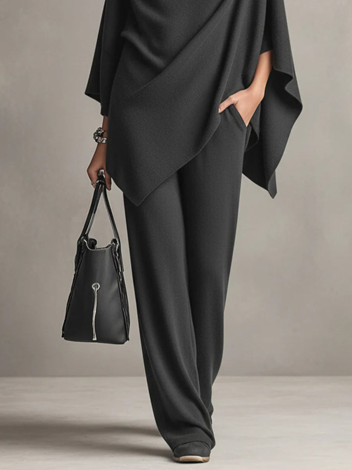 SERAPHINE™ | Ensemble Élégant Deux Pièces à Drapé