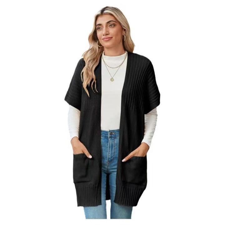 CASSAVA™ – Cardigan Léger en Maille Ouvert sur le Devant