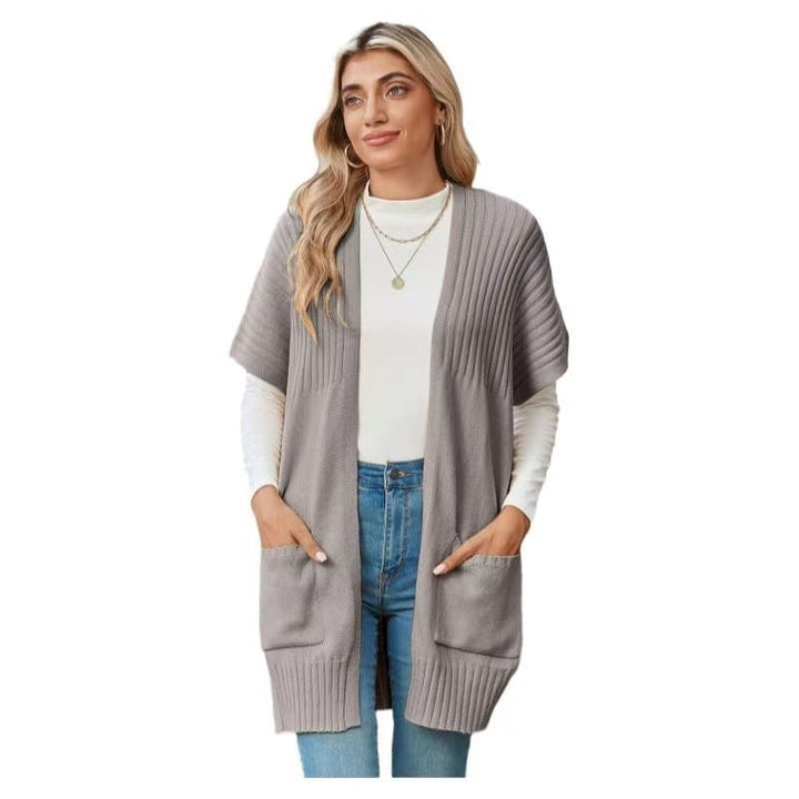 CASSAVA™ – Cardigan Léger en Maille Ouvert sur le Devant