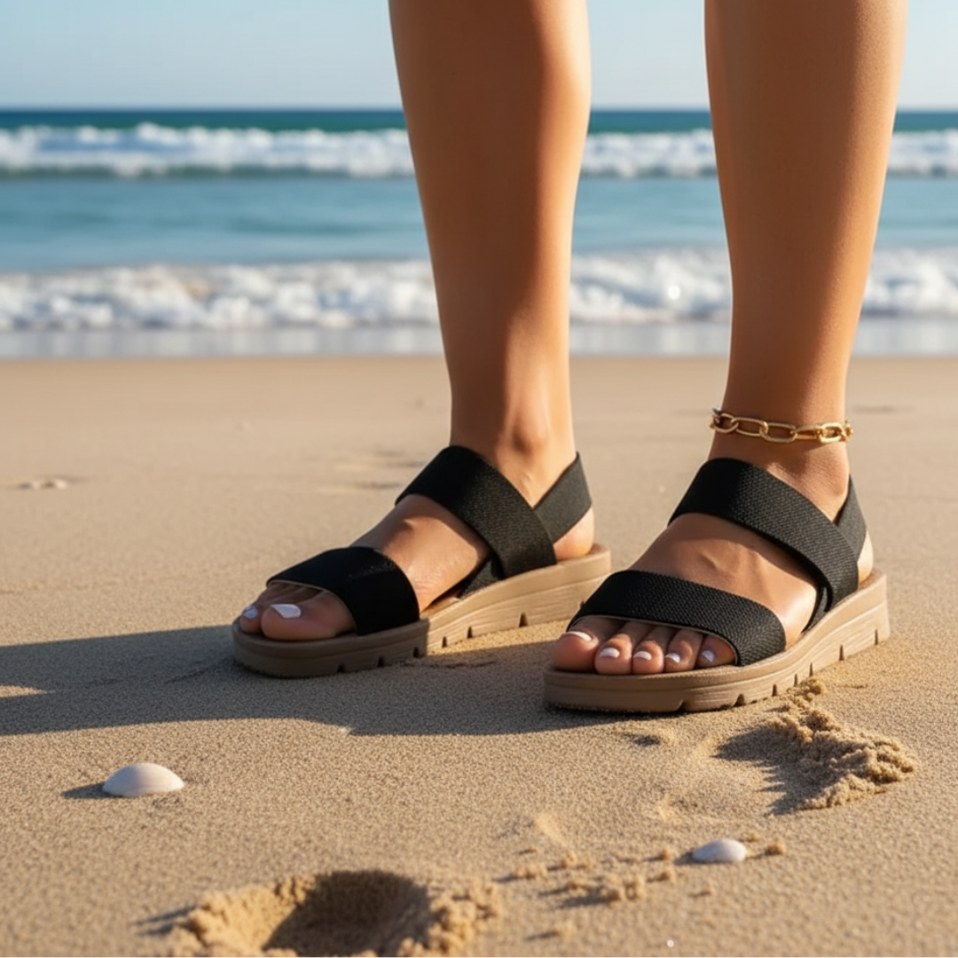Emilia | Sandale Orthopédique Élevée et Confortable