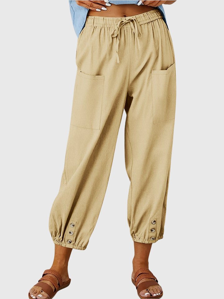 Tessa | Pantalons Relaxed à Manches Boutonnées
