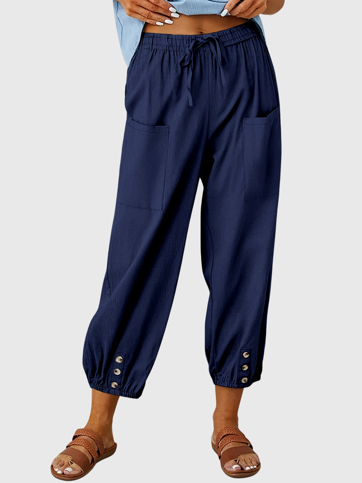 Tessa | Pantalons Relaxed à Manches Boutonnées