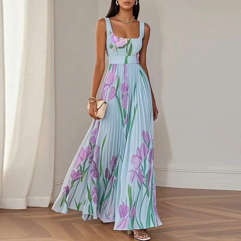 Clara - Elegant Floral Long Dress