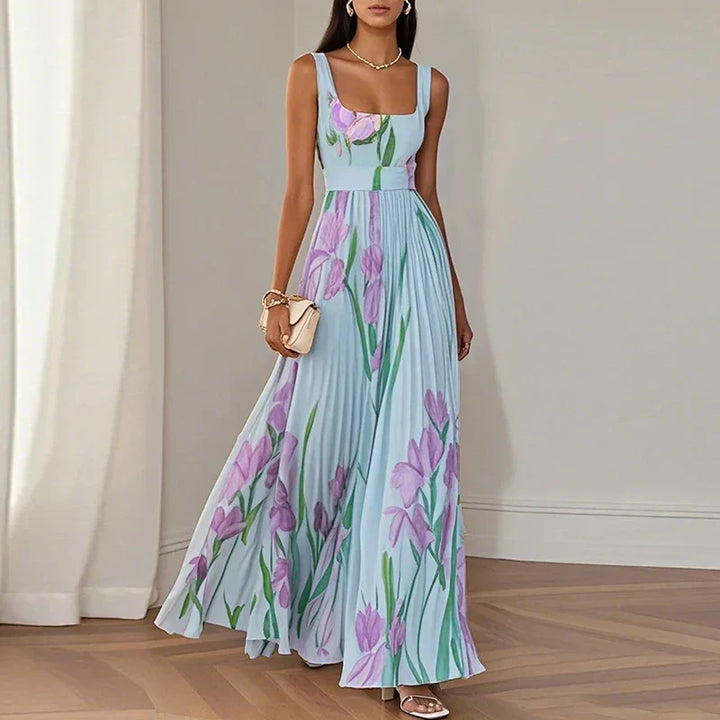 Clara - Elegant Floral Long Dress