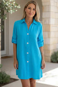 SIENNA - BUTTON SHIRT DRESS