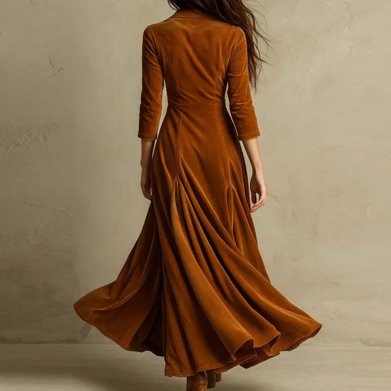 Anna | Robe Longue en Velours