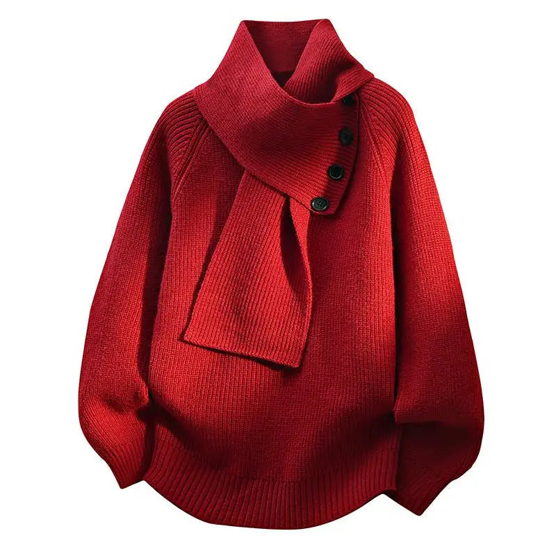 Arielle™ | Pull Confort à Col Écharpe