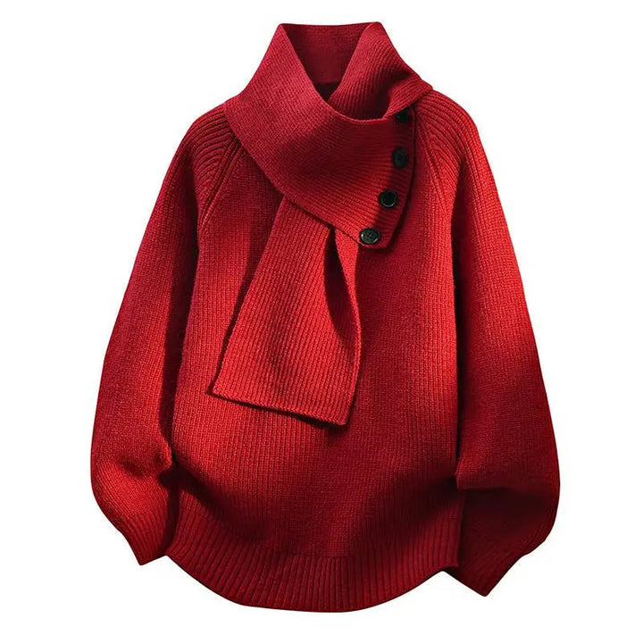 Arielle™ | Pull Confort à Col Écharpe