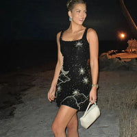 Phoebe | Mini Sequin Split Dress