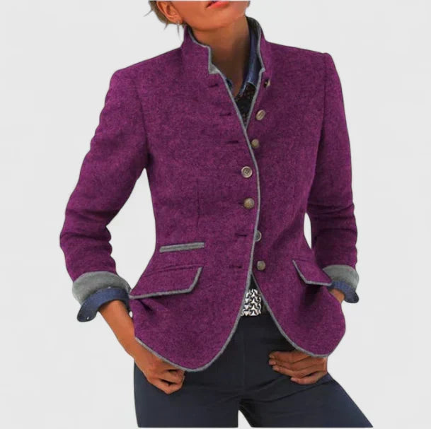 Margaret - Classic Wool Blend Blazer
