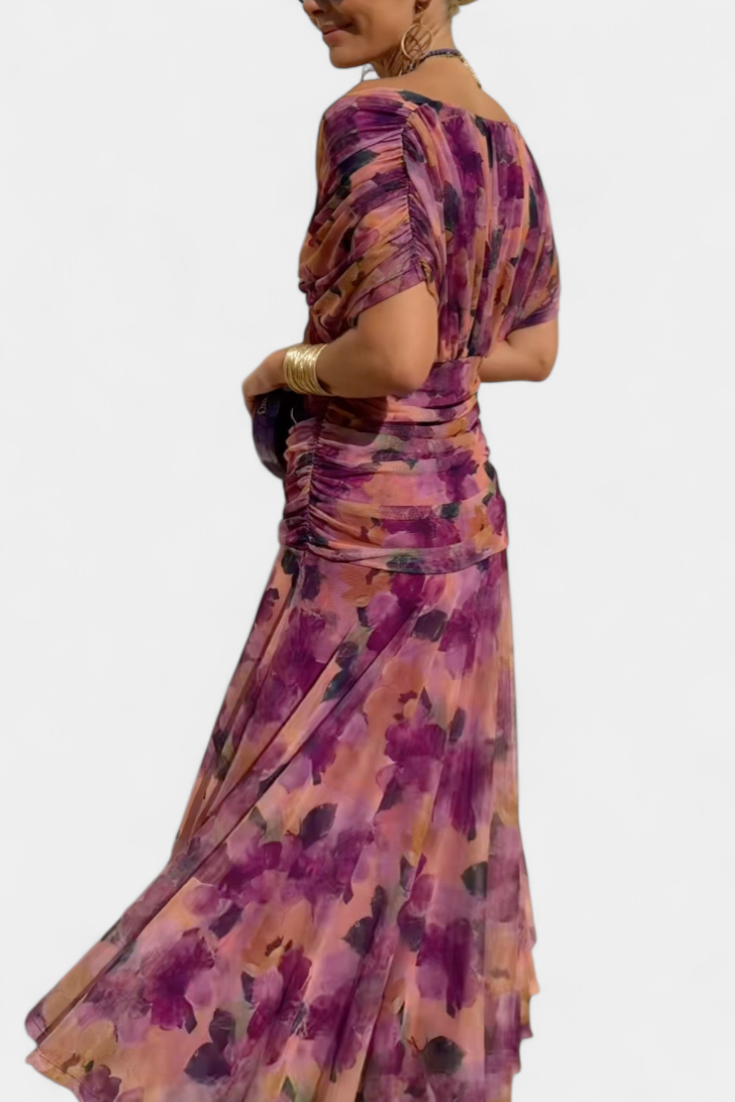 Sophia - Elegant Tummy-Concealing Pleated Dress