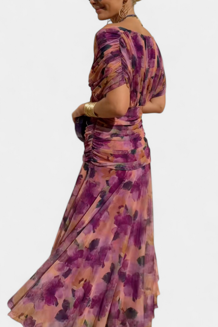 Sophia - Elegant Tummy-Concealing Pleated Dress