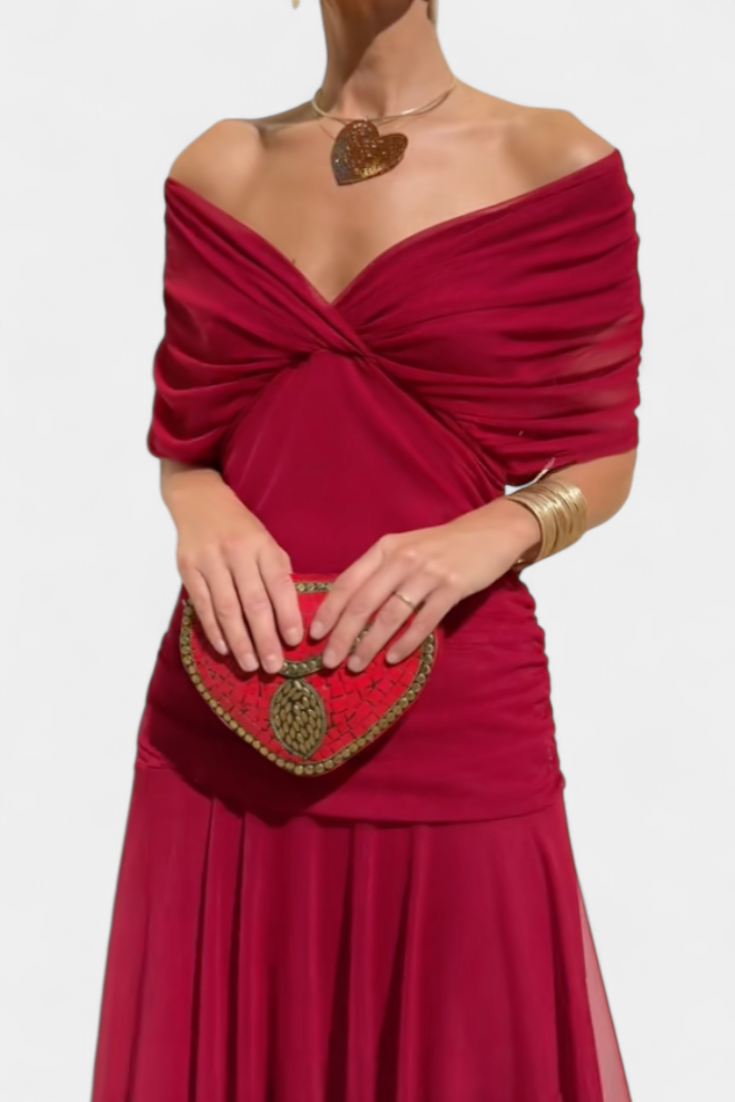 Sophia - Elegant Tummy-Concealing Pleated Dress