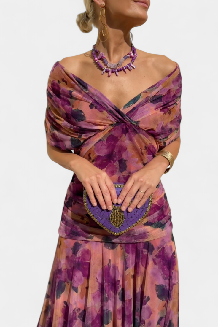 Sophia - Elegant Tummy-Concealing Pleated Dress