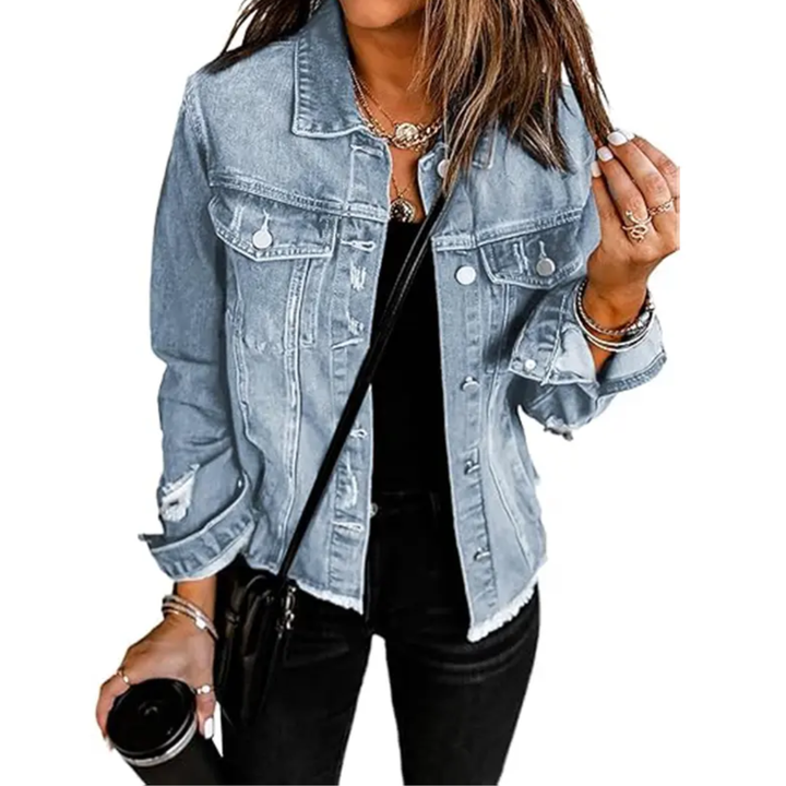 DENIM™ – Veste en Jean Décontractée – Confort & Élégance au Quotidien