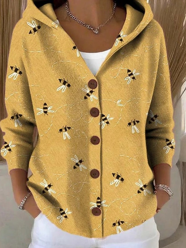 Paloma | Printed Hooded Cardigan