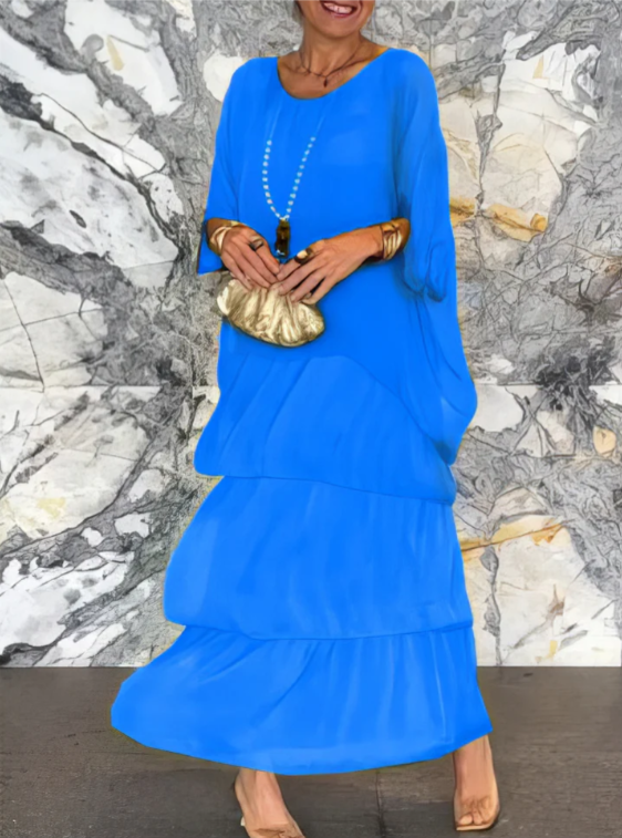 Caroline | Robe Maxi Élégante et Fluide