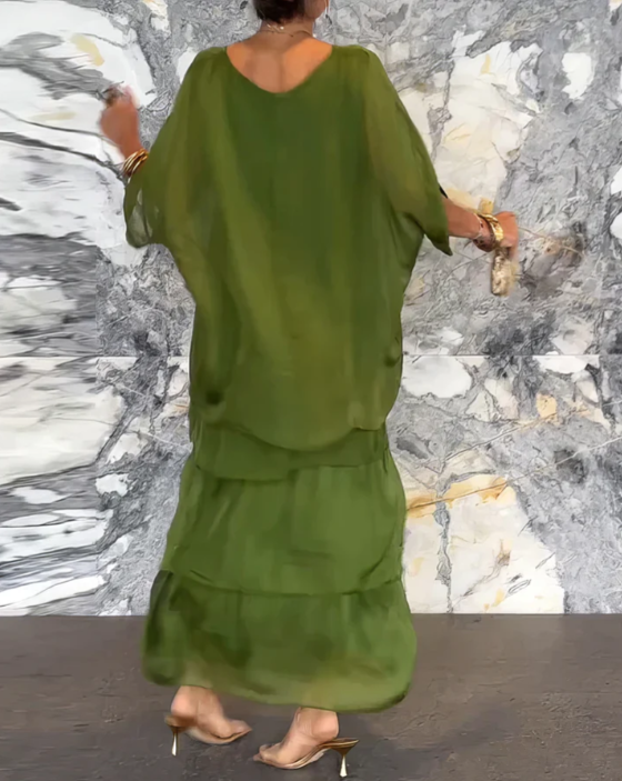 Caroline | Robe Maxi Élégante et Fluide