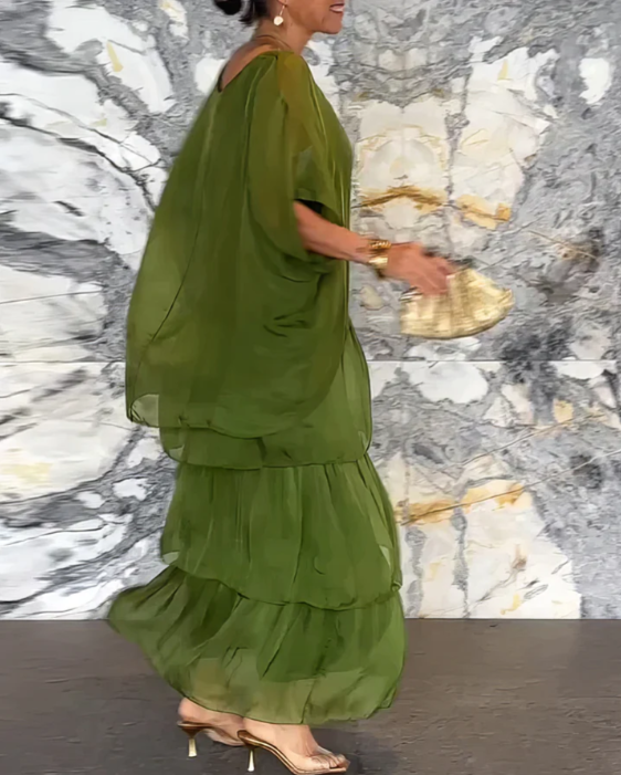 Caroline | Robe Maxi Élégante et Fluide